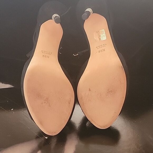 Gucci Swavarski adorned Heels Authentic PRISTINE CONDITION New - Picture 12 of 12